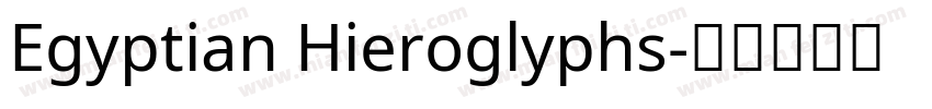 Egyptian Hieroglyphs字体转换